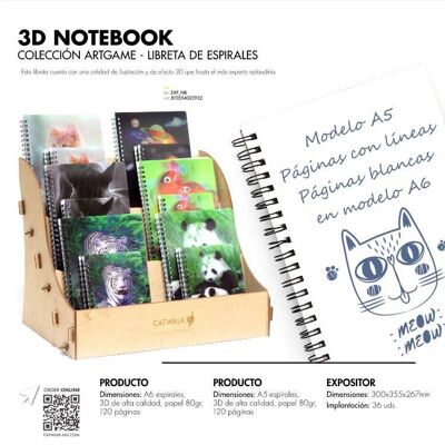 EXHIBITOR 36 3D NOTEBOOKS SIZE A5