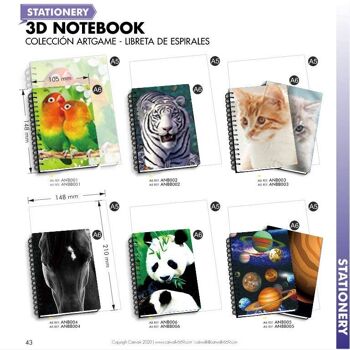 EXPOSANT 36 CARNETS 3D FORMAT A5 2