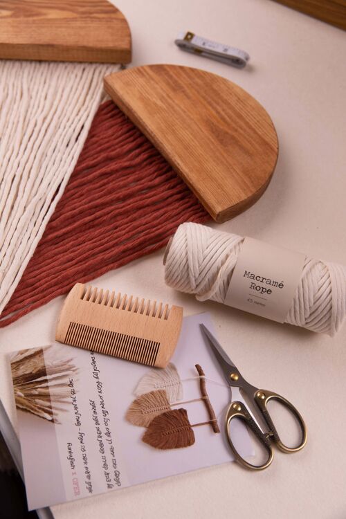 KIT MACRAME DIY MODELO 2 SEMICÍRCULOS