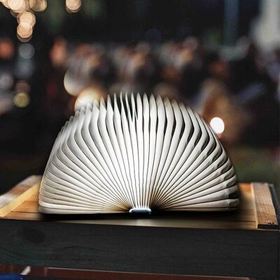 WOODEN BOOK LIGHT LAMP