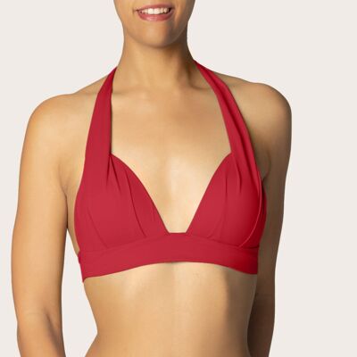 ESSENTIELS Padded Triangle Top - Red