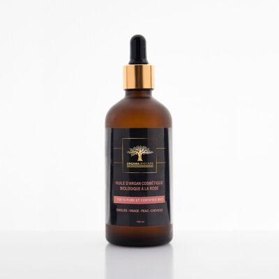 Olio di argan cosmetico biologico alla rosa 100ml