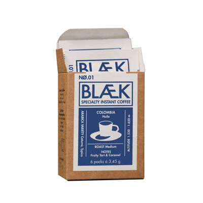 BLÆK Instant Coffee NØ.1 - To-Go Box - Colombia