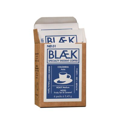 BLÆK Caffè Istantaneo NØ.1 - To-Go Box - Colombia