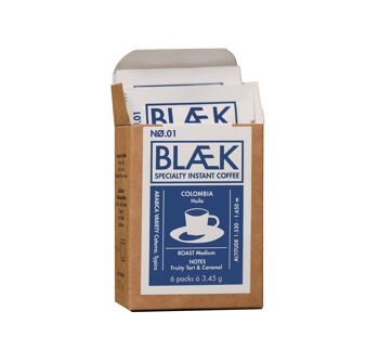 BLÆK Instant Coffee NØ.1 - Boîte à emporter - Colombie 1