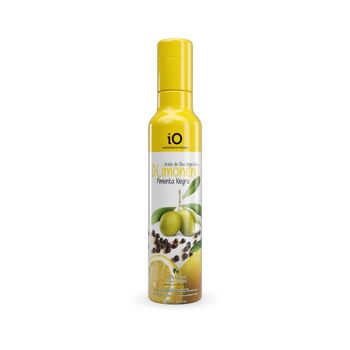 Huile d'olive extra vierge iO D-limonène au poivre noir