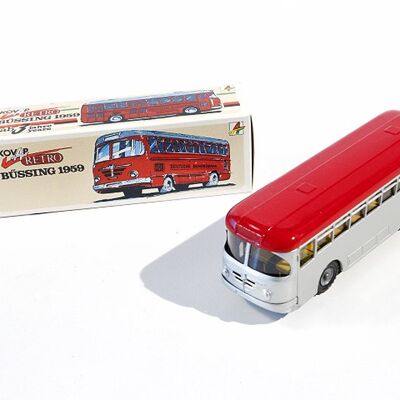 Bus silver-red