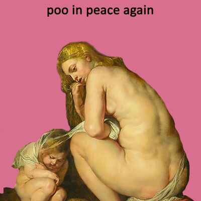 Poo in Peace birthday card