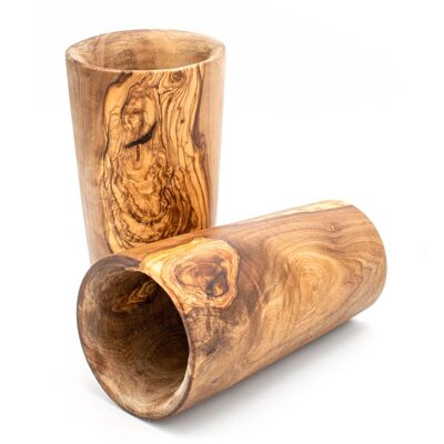 Drinking cup XXL made of olive wood