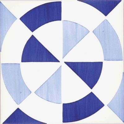 Bauhaus Blu_Artistico Tipo1 - 20x20