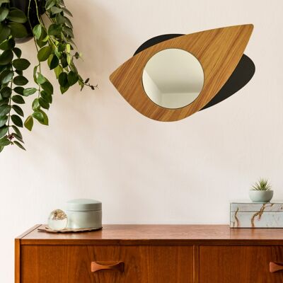 Cyclops wooden mirror