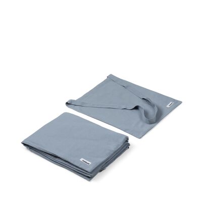Bettdecke mit Tasche Verblasstes Blau 100x70 cm
