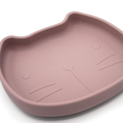 Assiette à souhait Pippa le Chat - Dusty Mauve