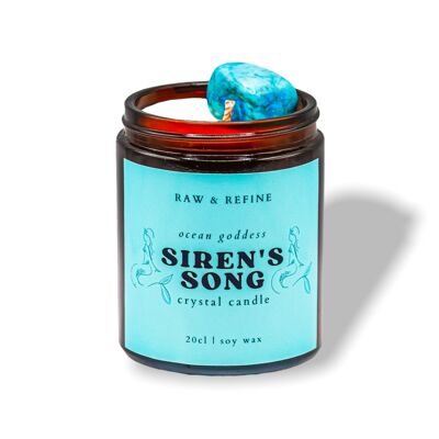 Siren's Song Crystal Candle - Amber Jar Edition
