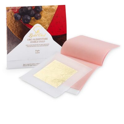 FEUILLES D'OR comestibles 23Kt 5x5CM, 5 feuilles