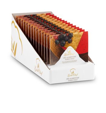 FEUILLES D'OR comestibles 23Kt 5x5CM, 5 feuilles 6