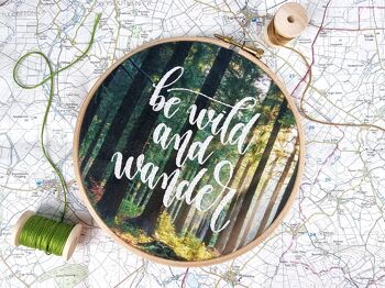 Be Wild and Wander Kit de broderie, kit de couture bricolage 1