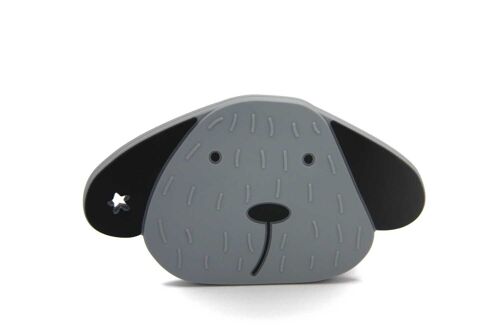 Milo the Dog Teether Storm Grey