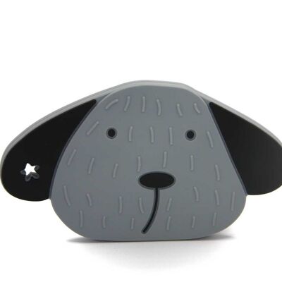 Milo the Dog Teether Storm Grey