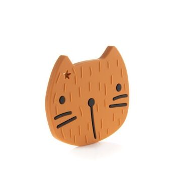 Pippa the Cat Teether Caramel 1