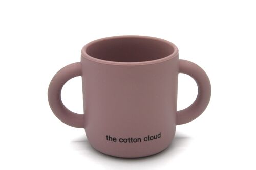 Silicone Baby Cup  with handles Dusty Mauve