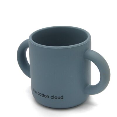 Silikon-Babytasse mit Griffen Smokey Blue