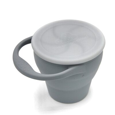 Tazza snack in silicone grigio tempesta