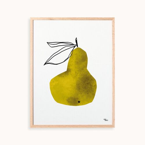 Affiche Fruit - Poire