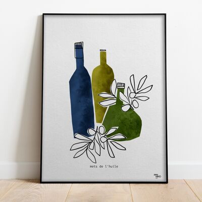 A3 Kitchen poster - olive oil