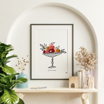 A3 Kitchen Poster - Apples