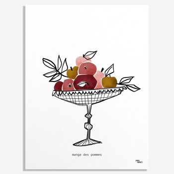 Affiche A3 Cuisine - Pommes 2