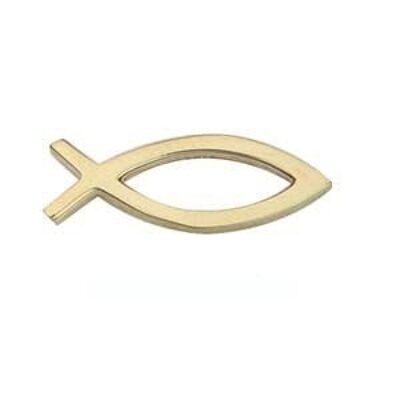 9ct 7x21mm Christian Fish symbol Tietack