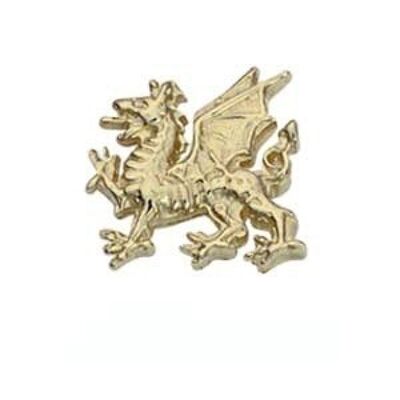 9ct 11x11mm Welsh Dragon Tietack