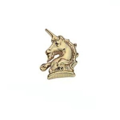 9ct 11x9mm Unicorn head errased Tietack