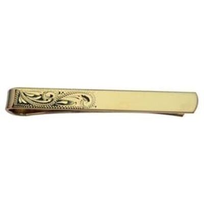 GP 6x55mm half hand engraved Tie Slide