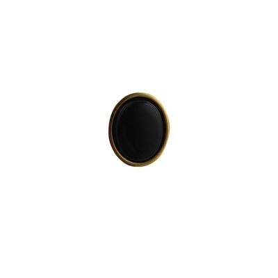 GP 12x10mm oval Onyx Tie Tack