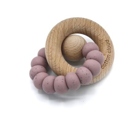 Round Teether Dusty Mauve