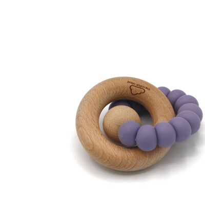 Round Lila Silicone Baby Teether