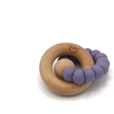 Round Lila Silicone Baby Teether