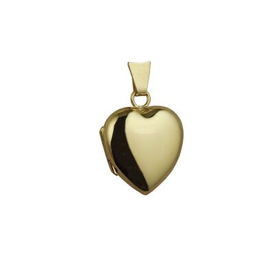 18ct 17x16mm plain heart Locket