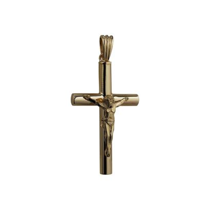 9ct 40x25x4mm handmade Memorial Crucifix Cross