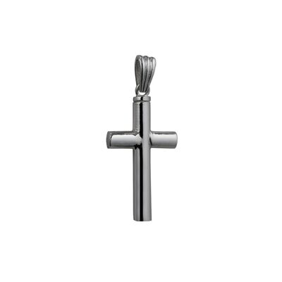 Silver 32x18x4mm handmade plain Memorial Cross