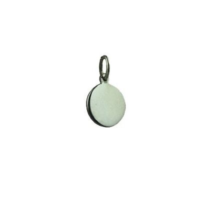 Silver 10mm plain round disc