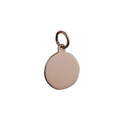 9ct rose 13mm round plain Disc