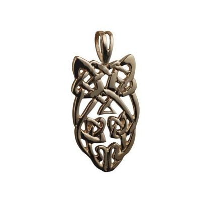 9ct 27x15mm Celtic knot design Pendant