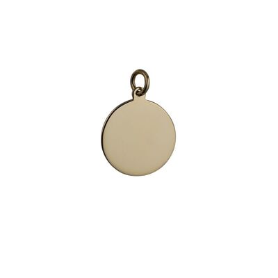 9ct 20mm round plain Disc