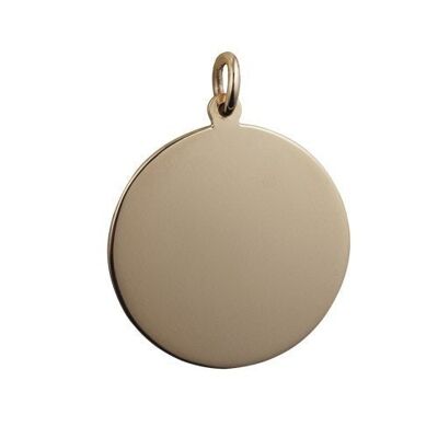 9ct 26mm round plain Disc