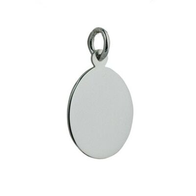 Silver 20x15 plain oval Disc