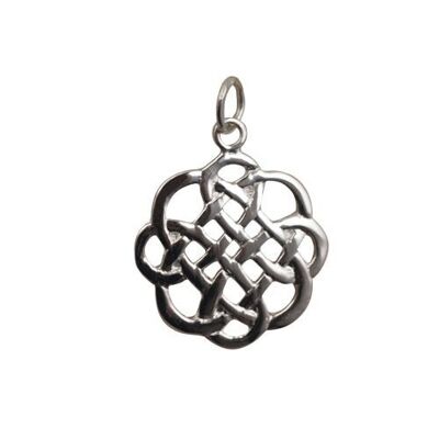 Silver 20x21mm celtic knot design Pendant