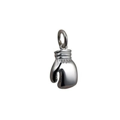 Silver 14x11m boxing glove Pendant or Charm